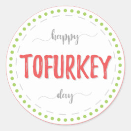 "Happy to turkey day" labels