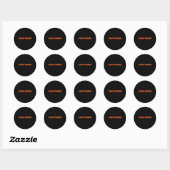 Happy Tober Halloween Kostuum Fun Halloween Ronde Sticker (Vel)