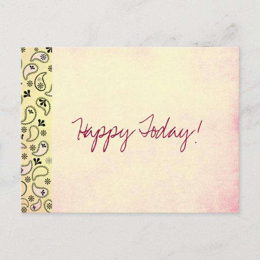 Happy Today Postcard Briefkaart (Voorkant)
