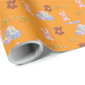 Happy Toddler Birthday orange Cadeaupapier (Rol Hoek)