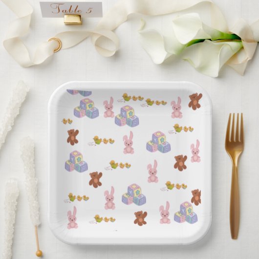 Happy Toddler Birthday Papieren Bordje (Huwelijk)