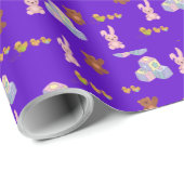 Happy Toddler Birthday purple Cadeaupapier (Rol Hoek)