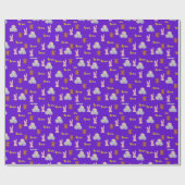 Happy Toddler Birthday purple Cadeaupapier (Vlak)