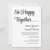 Happy Together: een simpele & lieve bruiloft Kaart (Voorkant)