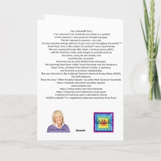 Happy Together Lovitude Blank-kaart Bedankkaart (Achterkant)