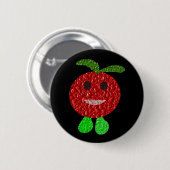 Happy Tomato-Button Ronde Button 5,7 Cm (Voorkant /achterkant)