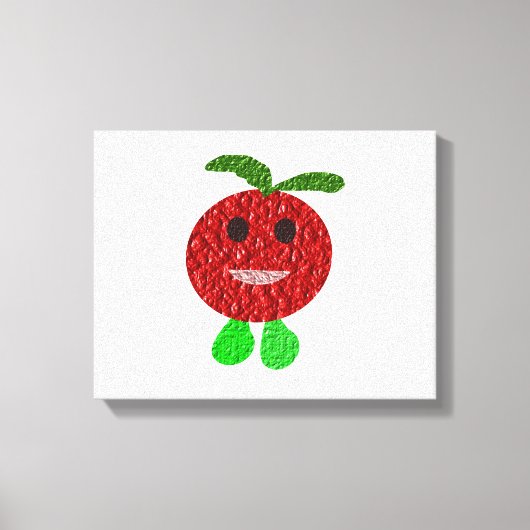 Happy Tomato Canvas afdrukken (Voorkant)