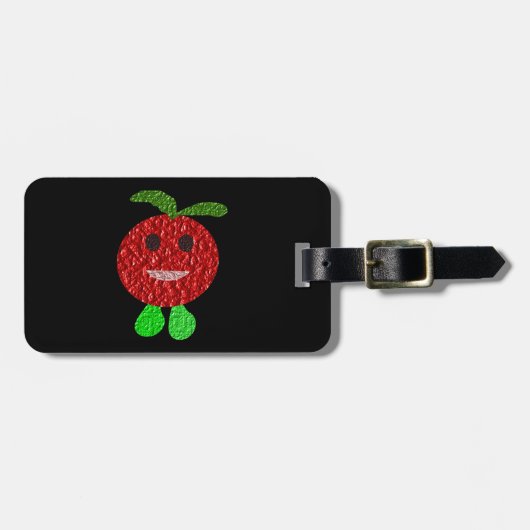 Happy Tomato Custom Bagagelabel (Voorkant horizontaal)