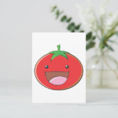 Happy Tomato Smiling Briefkaart (Staand voorkant)