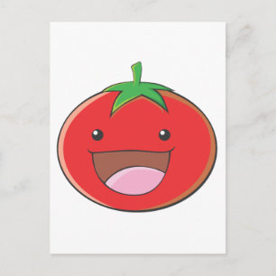 Happy Tomato Smiling Briefkaart