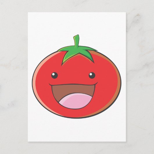 Happy Tomato Smiling Briefkaart (Voorkant)