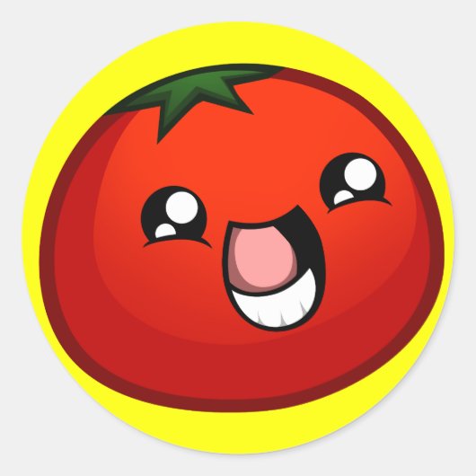 Happy Tomato Sticker (Voorkant)