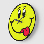 Happy Tongue Onze glimlachende gezichtsklok Grote Klok (Hoek)