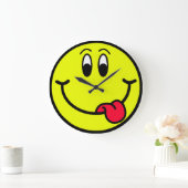 Happy Tongue Onze glimlachende gezichtsklok Grote Klok (Huis)
