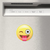 Happy Tongue Out Wink Emoji Grappige Gezichtsmagne Magneet (Insitu (Vaatwasser))