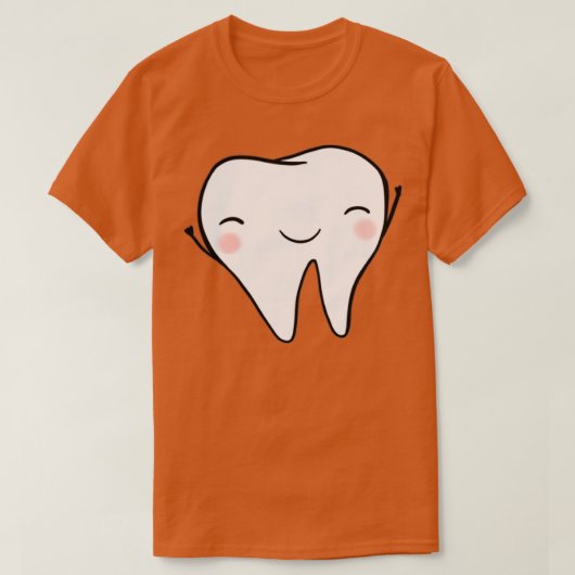 Happy Tooth Black T-shirt (Design voorkant)
