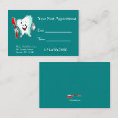 Happy Tooth Dental Appointards Visitekaartje (Voorkant / Achterkant)