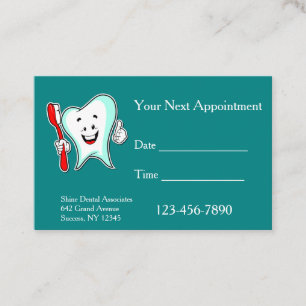 Happy Tooth Dental Appointards Visitekaartje