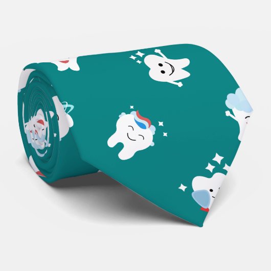 Happy Tooth Dental Stropdas (Opgerold)