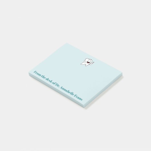 Happy Tooth en Brush Post-it® Notes (Schuin)