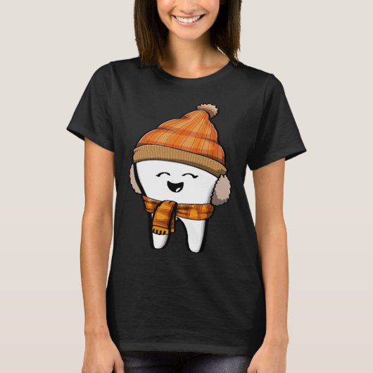 Happy Tooth fall Brush Them All Funny Milk Teeth F T-shirt (Voorkant)