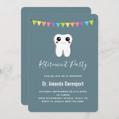 Happy Tooth-glimlach met tandheelkundige tandheelk Kaart (Voorkant / Achterkant)