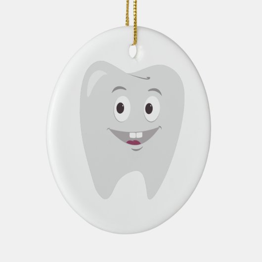 Happy Tooth Keramisch Ornament (Rechts)