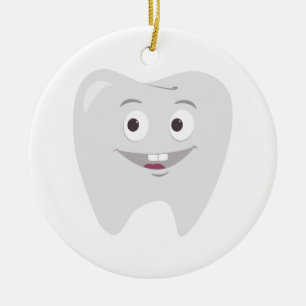 Happy Tooth Keramisch Ornament
