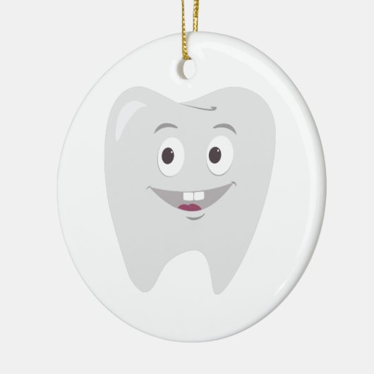 Happy Tooth Keramisch Ornament (Links)
