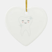 Happy Tooth Keramisch Ornament (Voorkant)