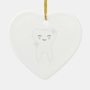 Happy Tooth Keramisch Ornament