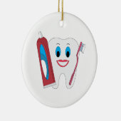 Happy Tooth Keramisch Ornament (Rechts)
