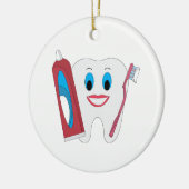 Happy Tooth Keramisch Ornament (Links)