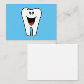 Happy Tooth Notitiekaartje (Voorkant / Achterkant)