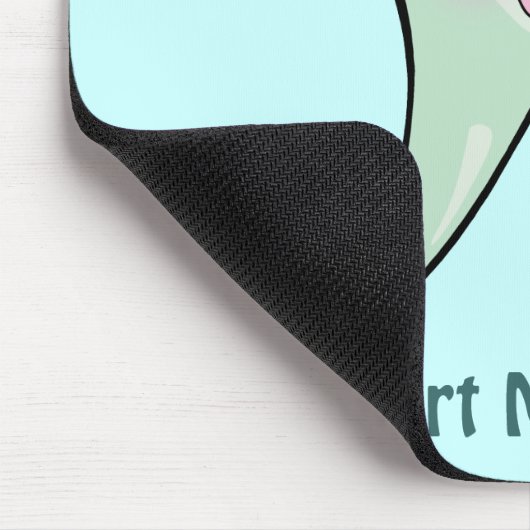 Happy Tooth op maat (om het even welke naam) Muismat (Hoek)