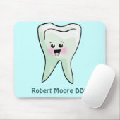 Happy Tooth op maat (om het even welke naam) Muismat (Met muis)