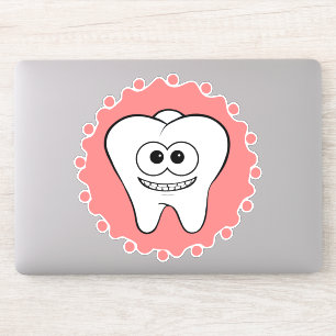 Happy Tooth Pink Sticker