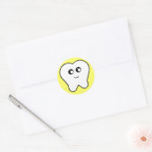 Happy Tooth Ronde Sticker (Envelop)