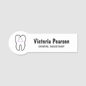 Happy Tooth Tandheelkundige Assistent Naam Tag (Voorkant)