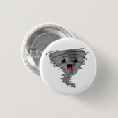 Happy Tornado Ronde Button 3,2 Cm (Voorkant /achterkant)