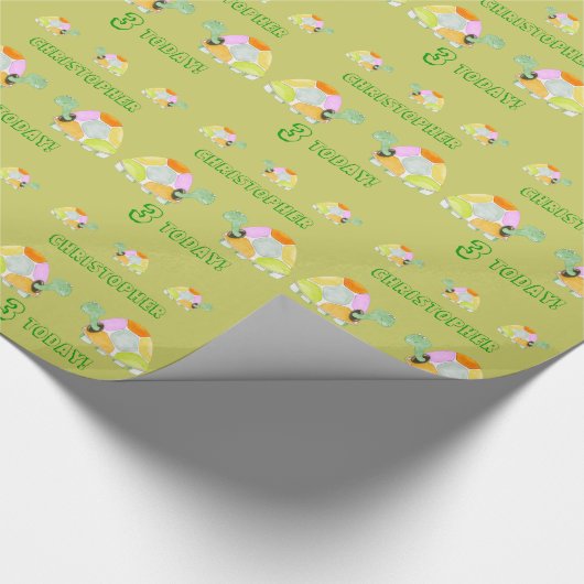 Happy Tortoise Cadeaupapier (Hoek)