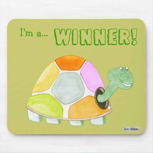 Happy Tortoise Mousemat Muismat (Voorkant)