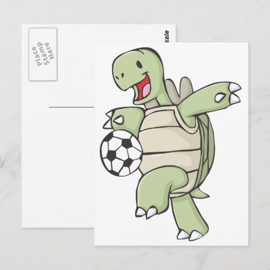 Happy Tortoise-spelwedstrijd Briefkaart (Voorkant / Achterkant)