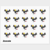 Happy Toucan Ronde Sticker (Vel)