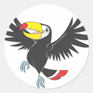 Happy Toucan Ronde Sticker