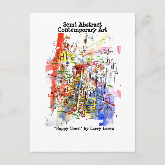 Happy Town #160203 Briefkaart (Voorkant)