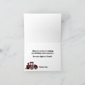 Happy Tracks Choo Choo Bedankkaart (Binnen)