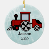 Happy Tracks Choo Choo Keramisch Ornament (Achterkant)