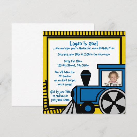 Happy Tracks Railroad Kaart (Voorkant / Achterkant)