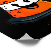 Happy Traffic Cone Look For Man And Woman  Poster (Hoek)